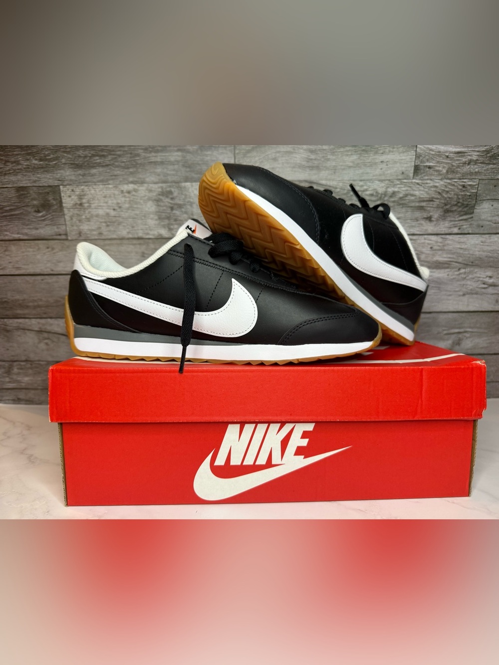 Nike Pacific LTR Sneakers Black White Gum Sole Women’s 11 Men’s 9.5 EU 43 EUC